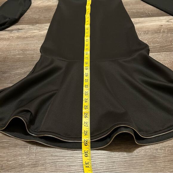 Charlotte Russe Elegant Black Dress Size Small Evening Gown Prom Maxi Ruched - Picture 9 of 13